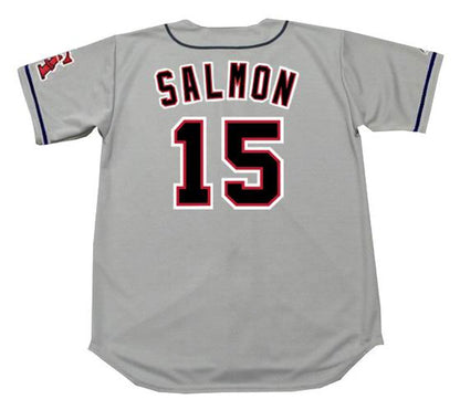 Tim Salmon California Angels 1996 Throwback Away Baseball Stitched Jersey jersey front view