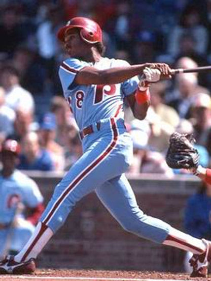 Philadelphia Phillies Juan Samuel Cooperstown MLB jersey front view