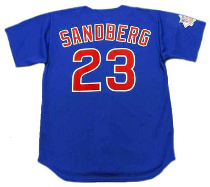 Chicago Cubs Ryne Sandberg MLB jersey front view