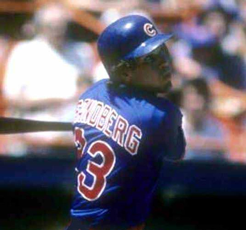 Chicago Cubs Ryne Sandberg MLB jersey front view