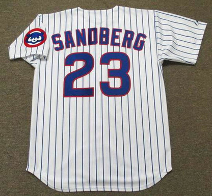 Chicago Cubs Ryne Sandberg MLB jersey front view