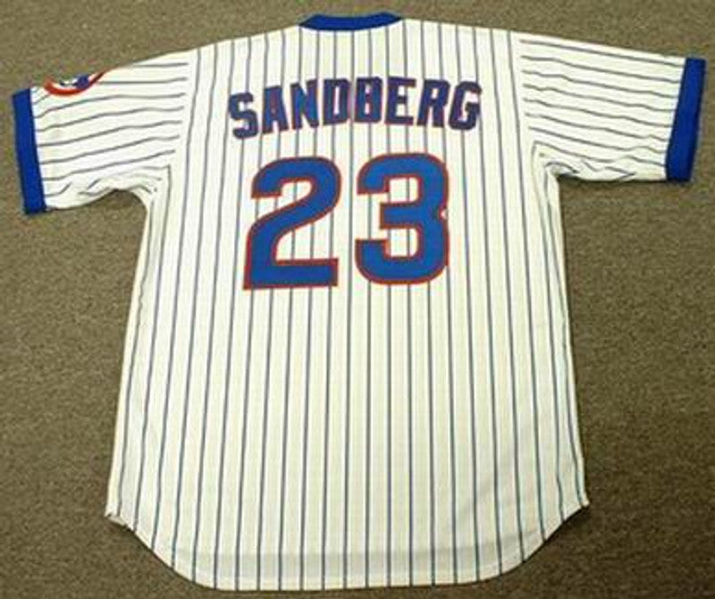 Chicago Cubs Ryne Sandberg Cooperstown MLB jersey front view