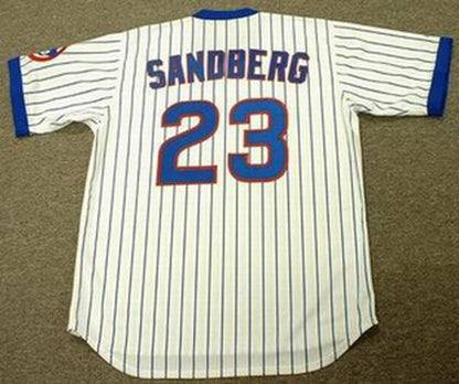 Chicago Cubs Ryne Sandberg Cooperstown MLB jersey front view