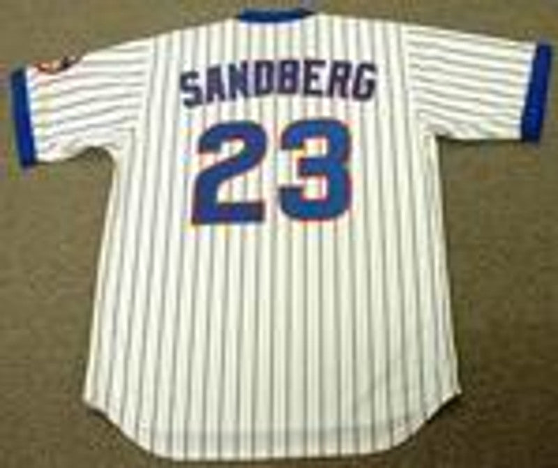 Chicago Cubs Ryne Sandberg Cooperstown MLB jersey front view