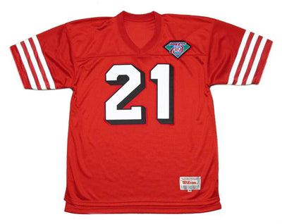 San Francisco 49ers Deion Sanders NFL jersey front view