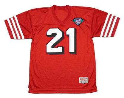San Francisco 49ers Deion Sanders NFL jersey front view