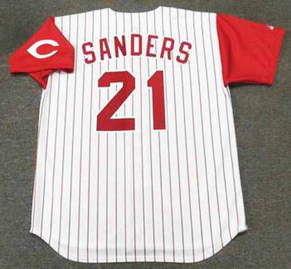 Cincinnati Reds Deion Sanders MLB jersey front view