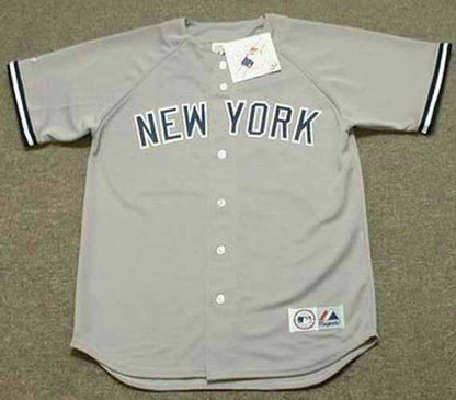 DS NYY 1990 Away Throwback Baseball Stitched Jersey, Vintage Baseball Jersey, Retro Sewn Jersey