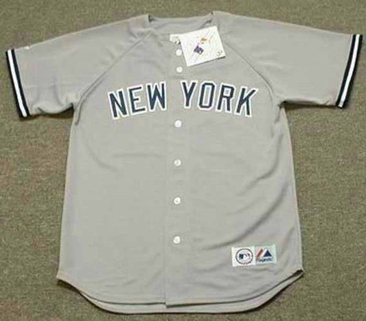 DS NYY 1990 Away Throwback Baseball Stitched Jersey, Vintage Baseball Jersey, Retro Sewn Jersey