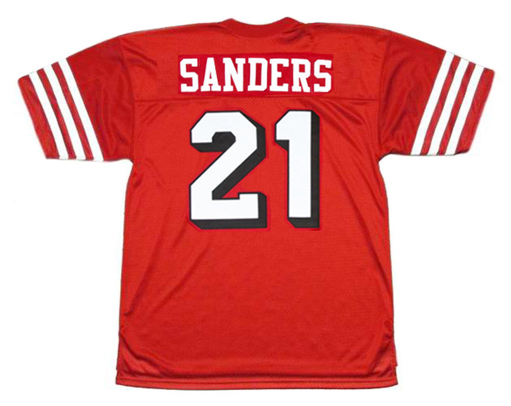 San Francisco 49ers Deion Sanders NFL jersey front view