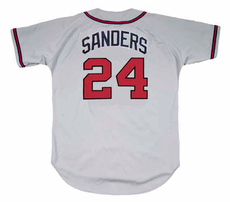 Atlanta Braves Deion Sanders MLB jersey front view