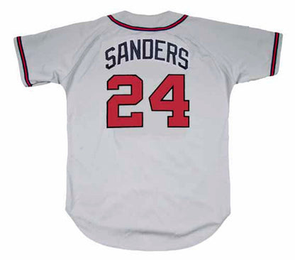 Atlanta Braves Deion Sanders MLB jersey front view