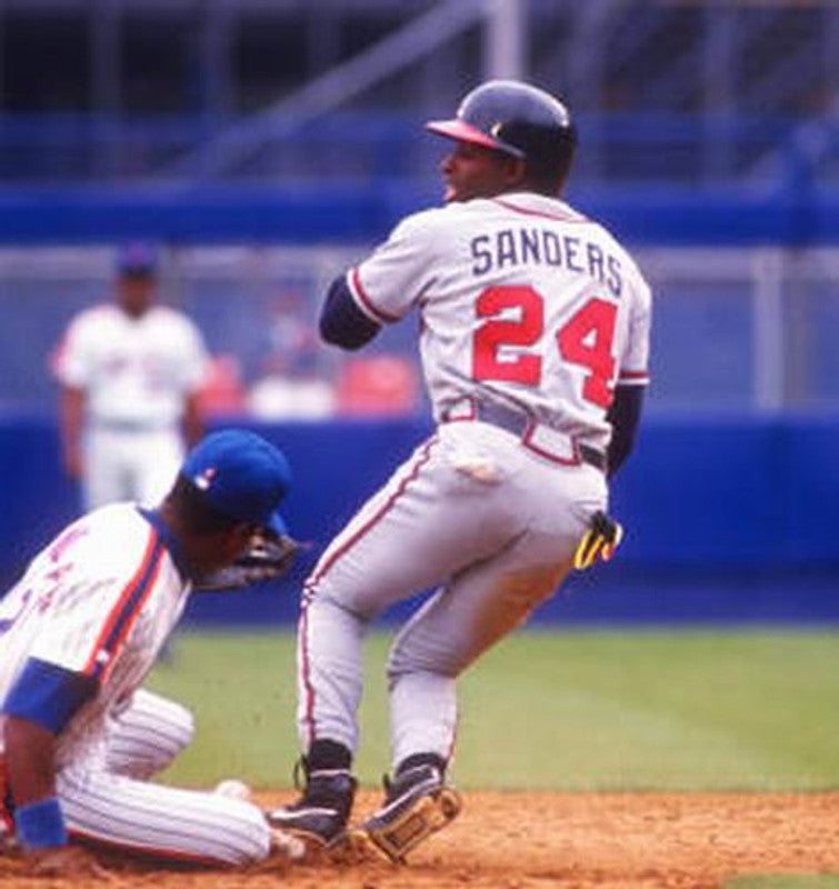 Atlanta Braves Deion Sanders MLB jersey front view