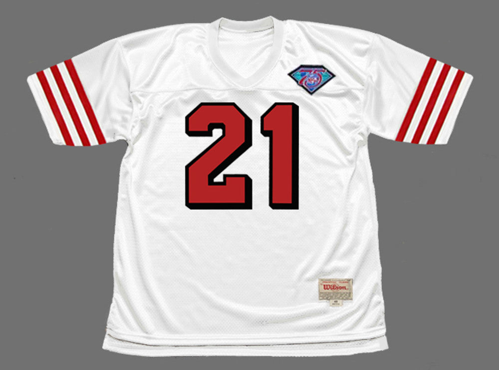 San Francisco 49ers Deion Sanders NFL jersey front view