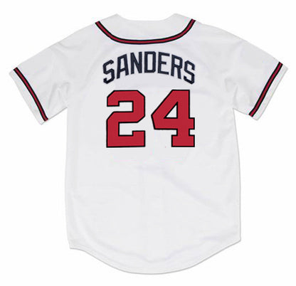 Atlanta Braves Deion Sanders MLB jersey front view