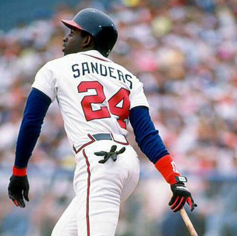 Atlanta Braves Deion Sanders MLB jersey front view