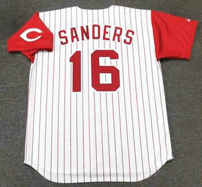Cincinnati Reds Reggie Sanders MLB jersey front view