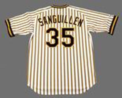Pittsburgh Pirates Manny Sanguillen Cooperstown MLB jersey front view
