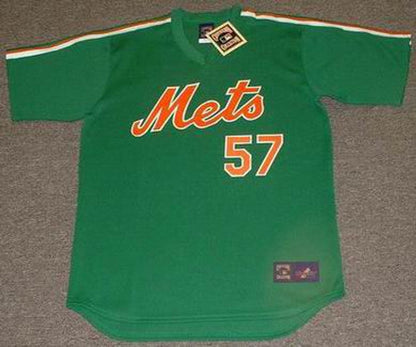 New York Mets Johan Santana 1980s Cooperstown St MLB jersey front view