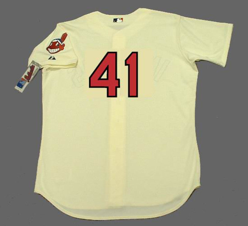 Cleveland Indians Carlos Santana MLB jersey front view