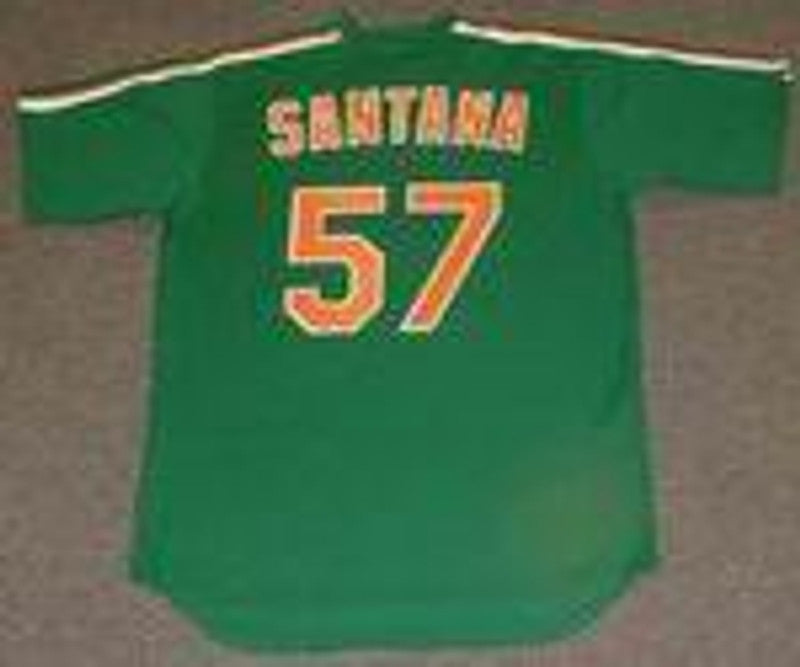 New York Mets Johan Santana 1980s Cooperstown St MLB jersey front view