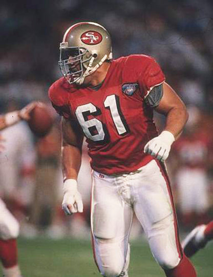 San Francisco 49ers Jesse Sapolu NFL jersey front view