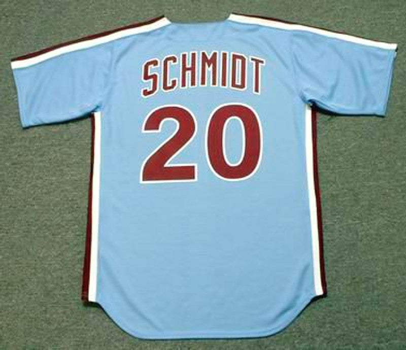 Philadelphia Phillies Mike Schmidt Cooperstown MLB jersey front view