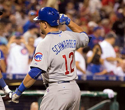 Chicago Cubs Kyle Schwarber MLB jersey front view