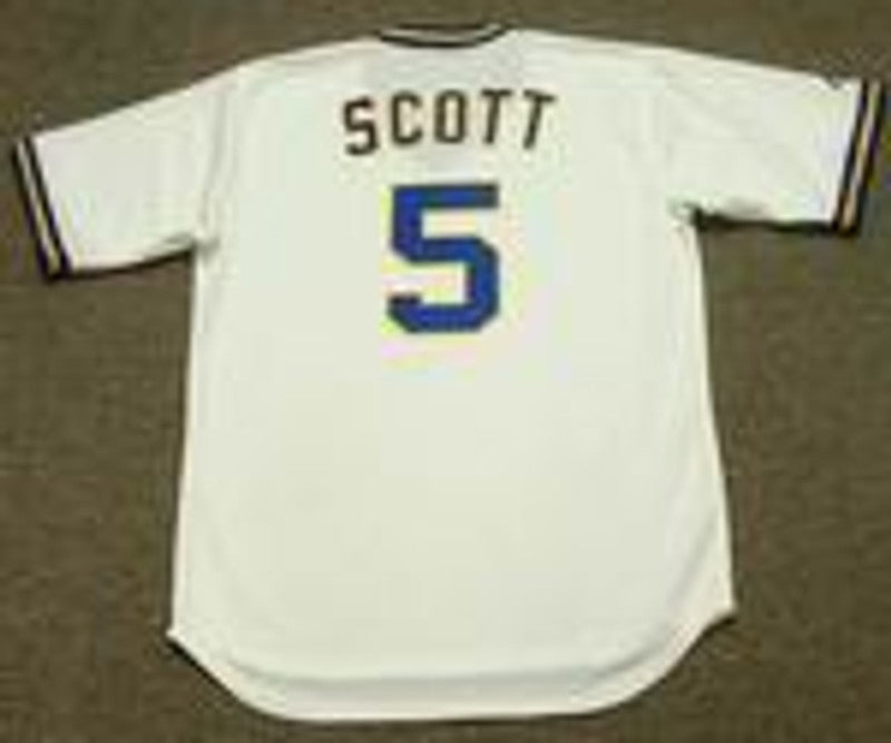 GS MB Milwaukee 1975 Cooperstown Throwback Home Stitched Jersey, Vintage Baseball Jersey, Retro Sewn Jersey