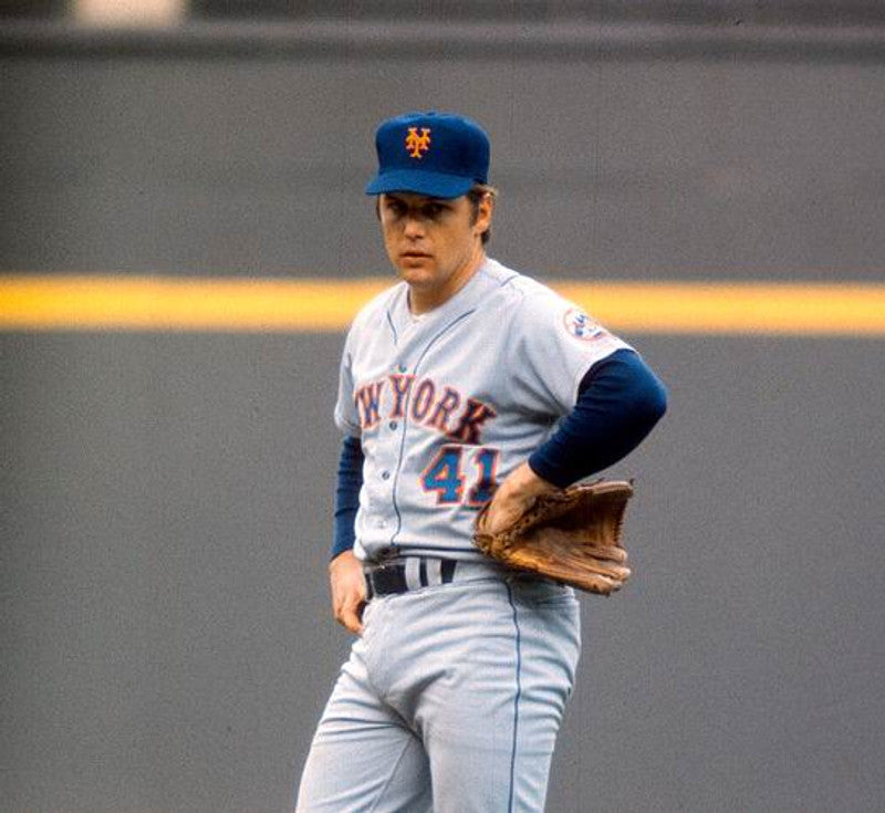 New York Mets 1970s Name Number MLB jersey front view