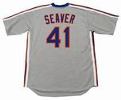 New York Mets Tom Seaver Cooperstown MLB jersey front view