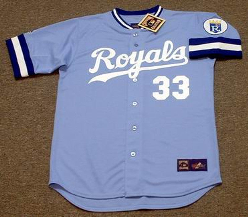 KS KCR 1989 Cooperstown Away Baseball Stitched Jersey, Vintage Baseball Jersey, Retro Sewn Jersey