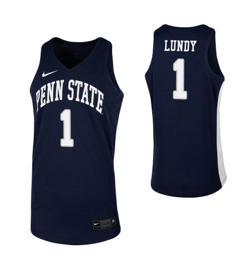 Seth Lundy College Basketball Jersey Navy Penn State Nittany Lions | Stitched Jersey RTJS 7267