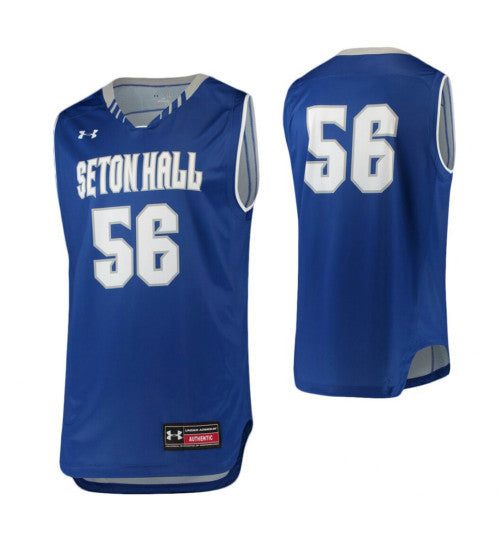 Seton Hall Pirates 56 Performance Basketball College Basketball Jersey Royal | Stitched Jersey RTJS 7235