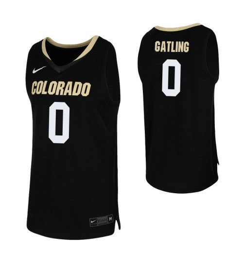 Colorado Buffaloes 0 Shane Gatling Black College Basketball Jersey | Stitched Jersey RTJS 5053
