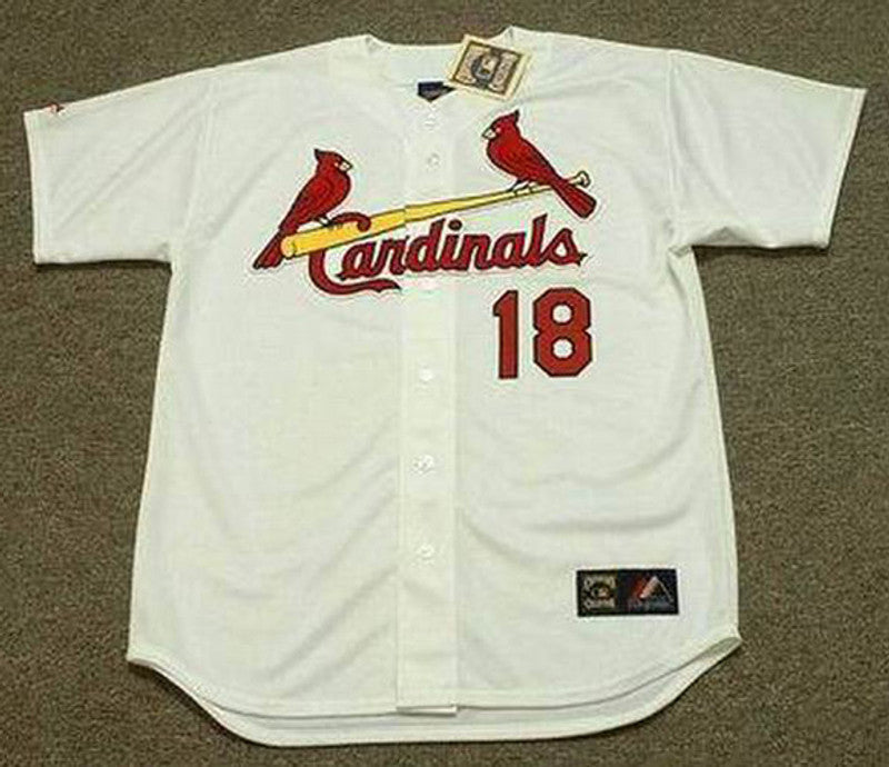 Mike Shannon St Louis Cardinals 1967 Cooperstown Throwback Home Baseball Stitched Jersey jersey front view