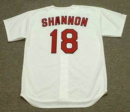 Mike Shannon St Louis Cardinals 1967 Cooperstown Throwback Home Baseball Stitched Jersey jersey front view