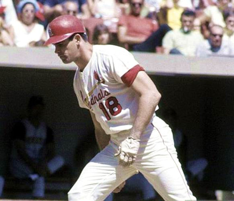 Mike Shannon St Louis Cardinals 1967 Cooperstown Throwback Home Baseball Stitched Jersey jersey front view