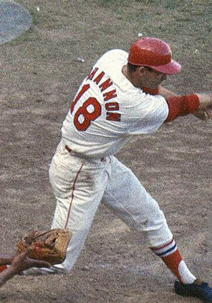 Mike Shannon St Louis Cardinals 1967 Cooperstown Throwback Home Baseball Stitched Jersey jersey front view