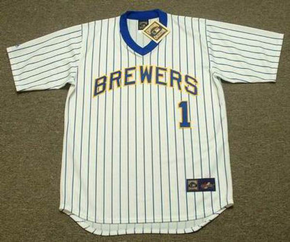 GS MB Milwaukee 1988 Cooperstown Throwback Home Stitched Jersey, Vintage Baseball Jersey, Retro Sewn Jersey
