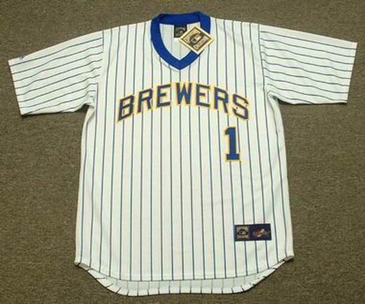 GS MB Milwaukee 1988 Cooperstown Throwback Home Stitched Jersey, Vintage Baseball Jersey, Retro Sewn Jersey