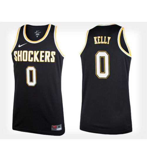 Kelly Alternate Wichita State Shockers Rashard #0 Black stitched throwback college basketball jersey