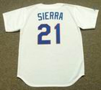 Texas Rangers Reuben Sierra Cooperstown MLB jersey front view