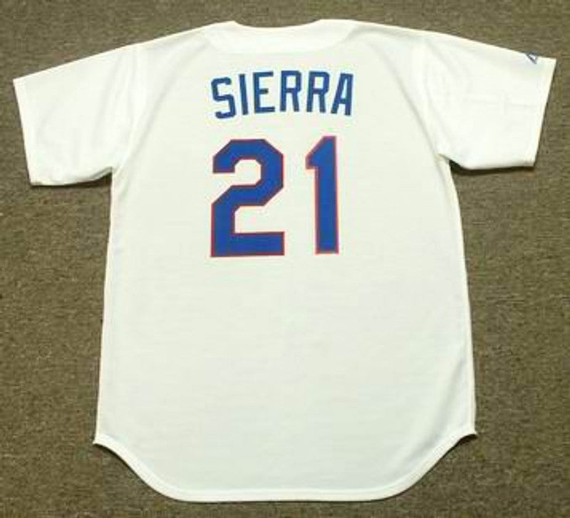 Texas Rangers Reuben Sierra Cooperstown MLB jersey front view