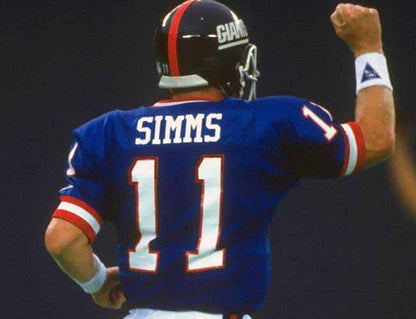 New York Giants Phil Simms NFL jersey front view