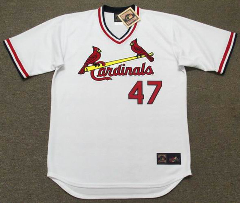 Lee Smith St Louis Cardinals 1991 Cooperstown Throwback Home Stitched Jersey jersey front view