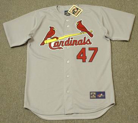 Lee Smith St Louis Cardinals 1992 Cooperstown Throwback Away Stitched Jersey jersey front view
