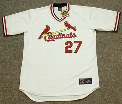 Lonnie Smith St Louis Cardinals 1982 Cooperstown Home Baseball Stitched Jersey jersey front view
