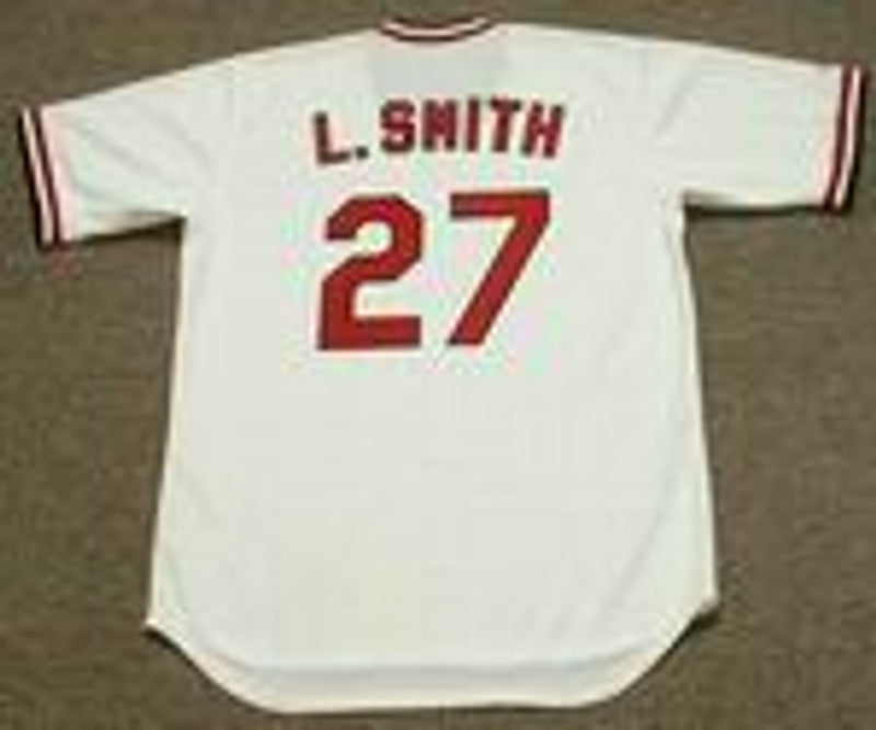 Lonnie Smith St Louis Cardinals 1982 Cooperstown Home Baseball Stitched Jersey jersey front view