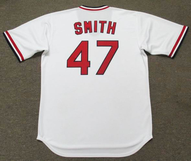 Lee Smith St Louis Cardinals 1991 Cooperstown Throwback Home Stitched Jersey jersey front view